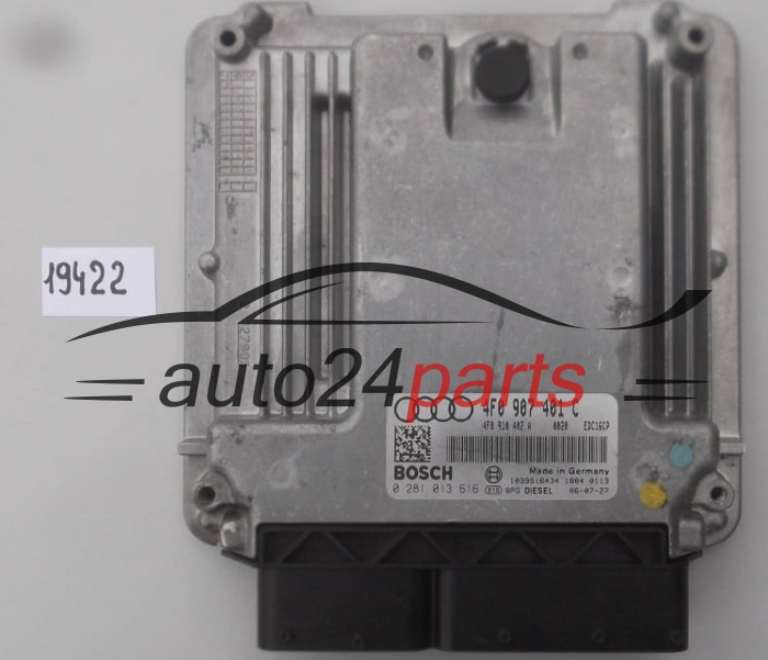 KOMPUTER STEROWNIK SILNIKA AUDI A6 3.0 TDI BOSCH 0 281 013 616, 0281013616, 4F0 910 402 A, 4F0910402A, 4F0907401C, EDC16U34 