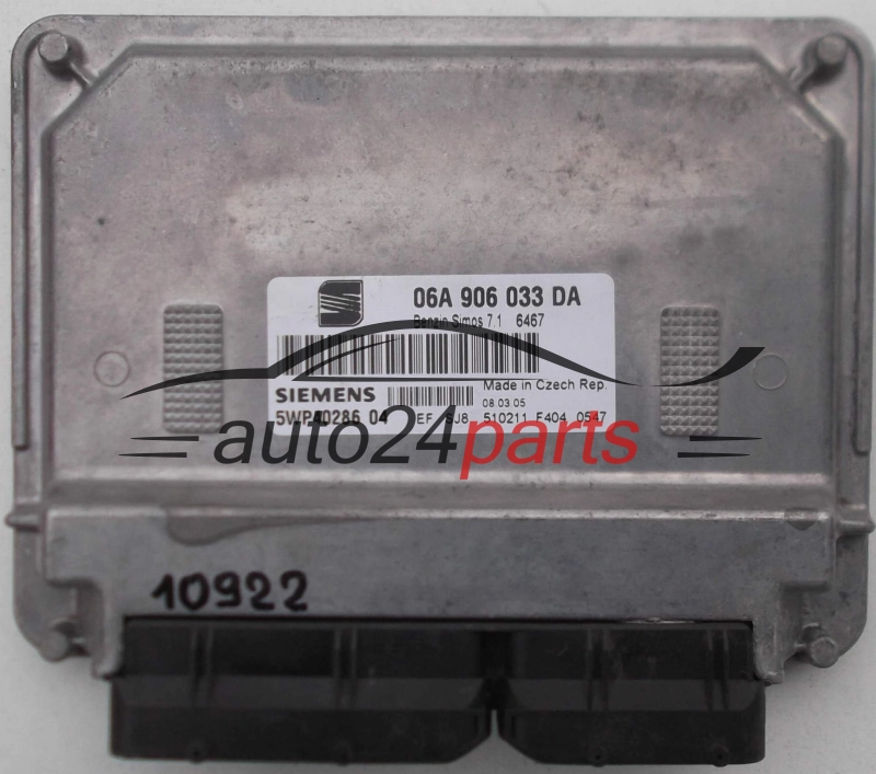 KOMPUTER STEROWNIK SILNIKA VOLKSWAGEN SEAT ALTEA SIEMENS 5WP40286 04