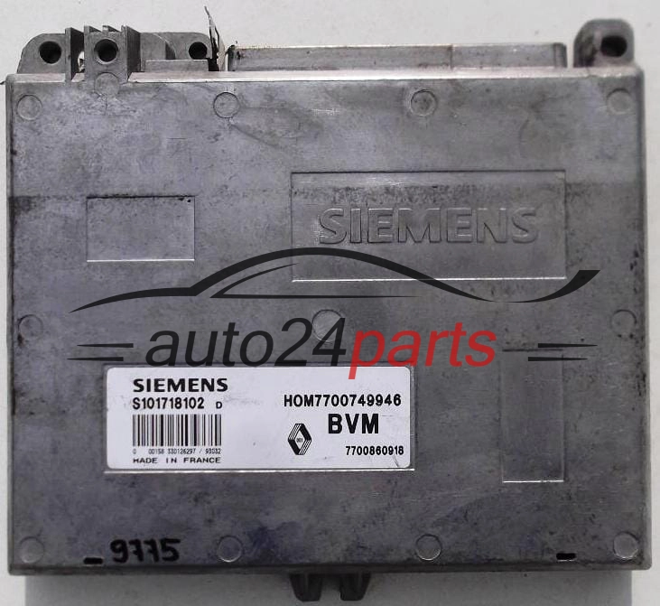 KOMPUTER STEROWNIK SILNIKA RENAULT CLIO 1.4, SIEMENS S101718102D
