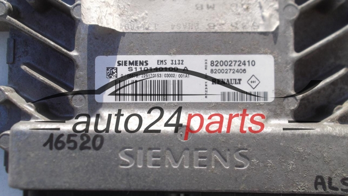 KOMPUTER STEROWNIK SILNIKA RENAULT MEGANE SCENIC 1.6 SIEMENS EMS3132 S110140100A