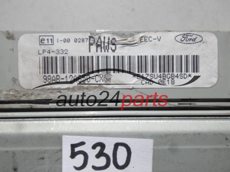  FORD FOCUS 1.6 VISTEON 98AB-12A650-CXC, 98AB12A650CXC, PAIL, LP4-332