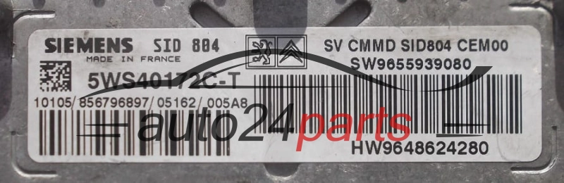 KOMPUTER STEROWNIK SILNIKA CITROEN JUMPER 3.0 HDI SIEMENS 5WS40172C-T