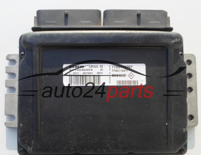 ECU CENTRALITA DE MOTOR  RENAULT CLIO 1.4 SIEMENS S110030304 C, 7700115097, 7700110471