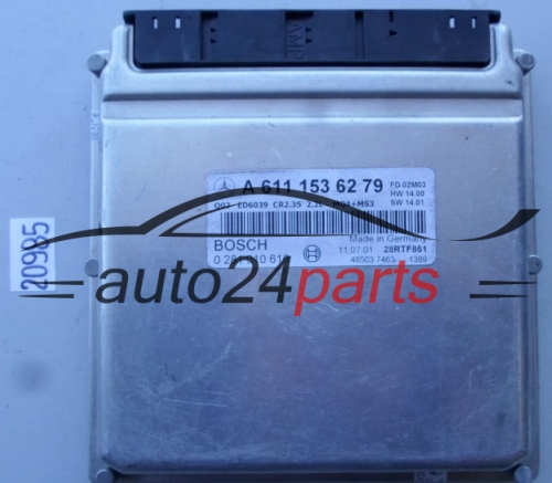KOMPUTER STEROWNIK SILNIKA MERCEDES SPRINTER 2.2 220 CDI BOSCH 0281010616, 0 281 010 616, A6111536279, A 611 153 62 79, 6111536279, ED6039 CR2.35 FD 01M04