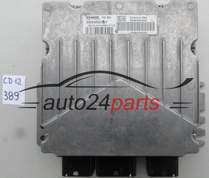 CENTRALITA DE MOTOR CITROEN PEUGEOT 5WS40023C-T, 5WS40023CT, SW9644803380, HW9644302380 