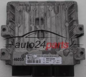 KOMPUTER STEROWNIK SILNIKA CITROEN PEUGEOT CONTINENTAL S180129303 A, S180129303A, 9691520280 -  