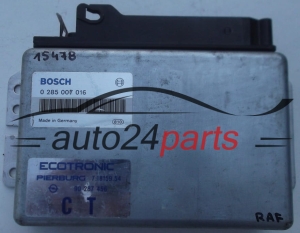  KOMPUTER STEROWNIK SILNIKA OPEL KADETT BOSCH 0 285 007 016, 0285007016, PIERBURG 7.18159.54, 71815954, 90 287 456, 90287456