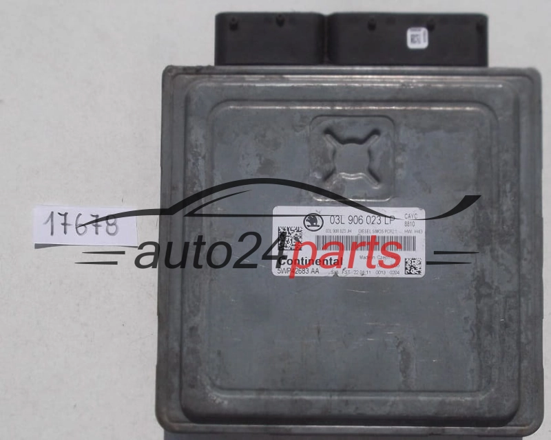 KOMPUTER STEROWNIK SILNIKA SKODA OKTAVIA 1.6 TDI 03L 906 023 LP, 03L906023LP, 5WP42683 AA, 5WP42683AA