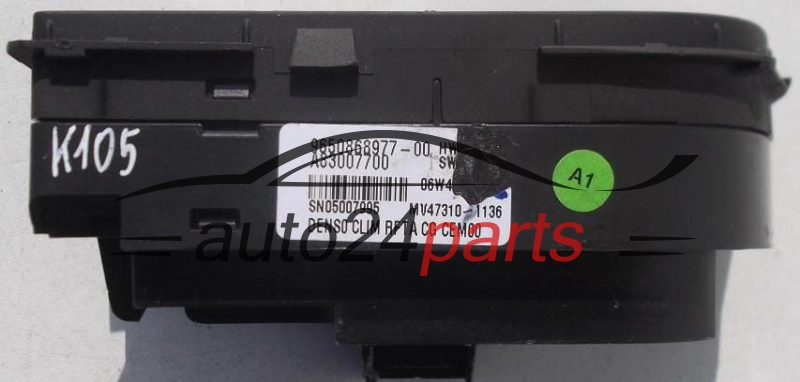 PANEL OGRZEWANIA STEROWNIK NAWIEWU REGULATOR KLIMATRONIK CITROEN C4 XARA PICASSO 9650868977-00 / 965086897700 / A83007700