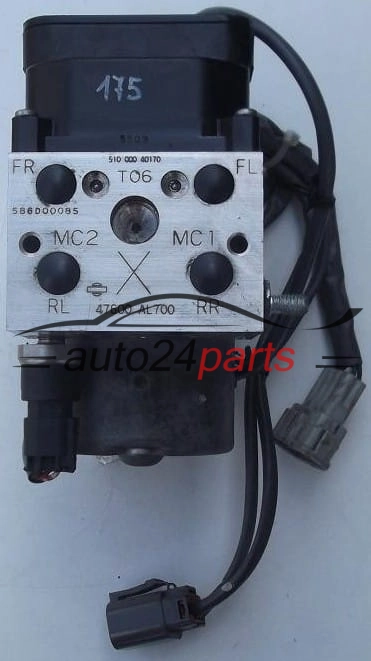 Pompa abs i sterownik NISSAN 0265005303 47600AL700 51000040170