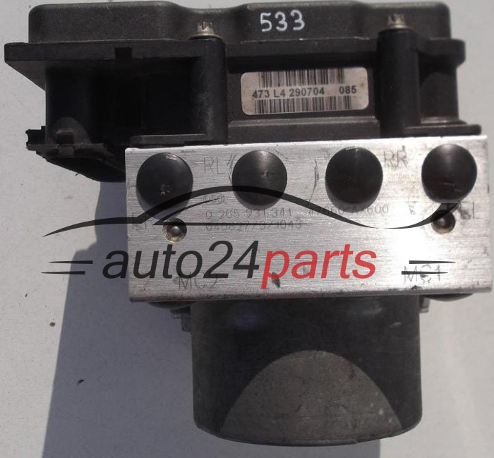 POMPE HYDRAULIQUE ET CALCULATEUR d'ABS NISSAN MICRA BOSCH 0 265 231 341,  47660 AX600