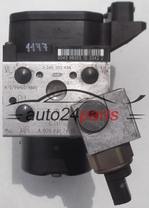 BOSCH 0 130 108 068, 0130108068, BOSCH 0 265 202 433, 0265202433, A 003 431 74 12, A0034317412