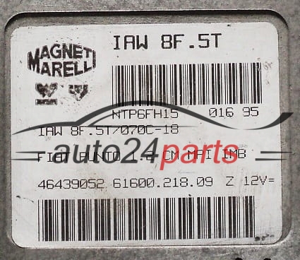 MOTORSTEUERGERÄT ECU STEUERGERÄT  FIAT PUNTO 1.2 MAGNETI MARELLI IAW 8F.5T, 46439052, 61600.218.09