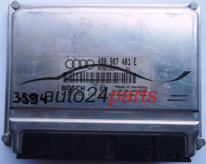ECU CENTRALITA DE MOTOR AUDI A6 2.5 TDI 4B0907401E, 4B0 907 401 E, BOSCH 0281001833, 0 281 001 833 MOTORSTEUERUNG D41 28RTE220