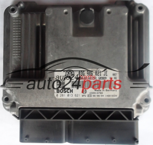 KOMPUTER STEROWNIK SILNIKA SEAT LEON 2.0 TDI 03G906021JE, 03G906021AB, BOSCH 0281013621