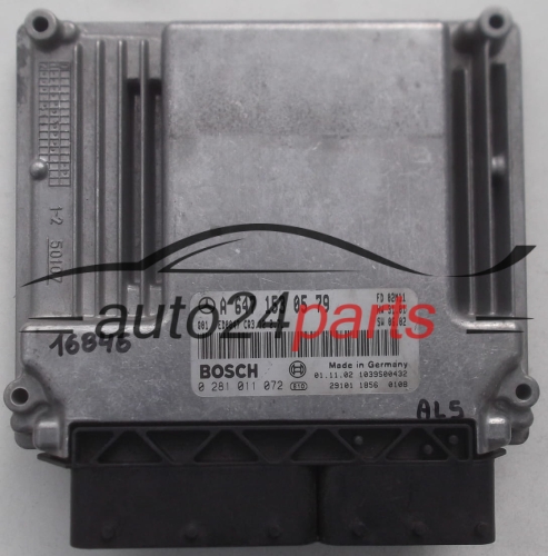 KOMPUTER STEROWNIK SILNIKA MERCEDES W211 E270 2.7 CDI BOSCH 0 281 011 072, 0281011072, A 647 153 05 79, A6471530579, 6471530579
