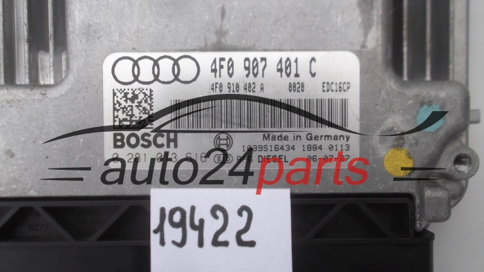 KOMPUTER STEROWNIK SILNIKA AUDI A6 3.0 TDI BOSCH 0 281 013 616, 0281013616, 4F0 910 402 A, 4F0910402A, 4F0907401C, EDC16U34 