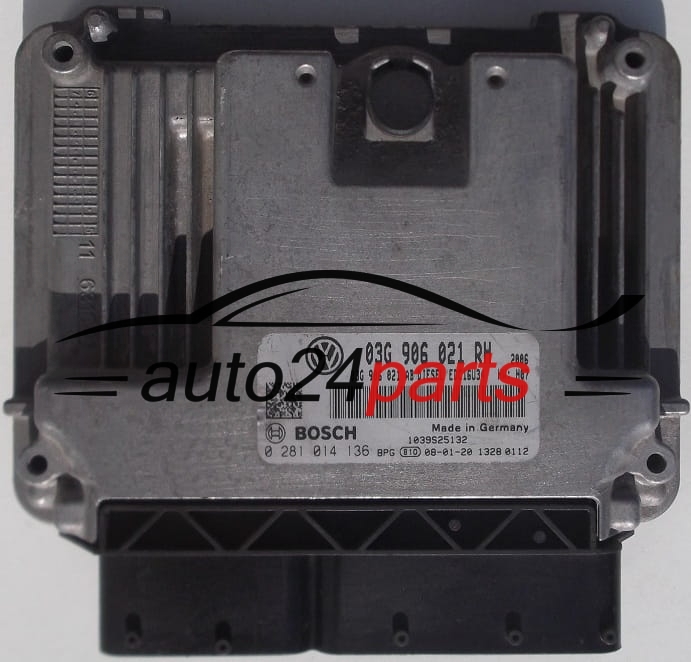 ECU CENTRALITA DE MOTOR SKODA OCTAVIA 1.9 TDI 03G906021RH, 03G906021AB, BOSCH 0281014136