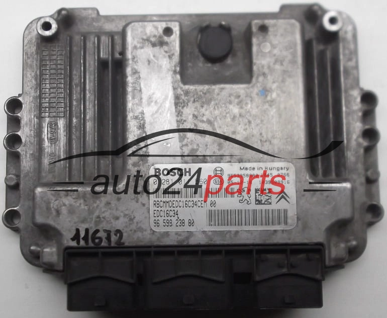 MOTORSTEUERGERÄT ECU STEUERGERAT PEUGEOT 206 1.6 HDI BOSCH 0 281 011 560, 0281011560, 96 598 238 80, 9659823880
