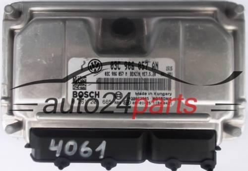 MOTORSTEUERGERÄT ECU STEUERGERAT SKODA ROOMSTER 1.6 03C906057AN, 03C 906 057 AN, 03C906057M, 03C 906 057 M, BOSCH 0261201665, 0 261 201 665, BENZIN ME7.5.20 1515 1039S23905