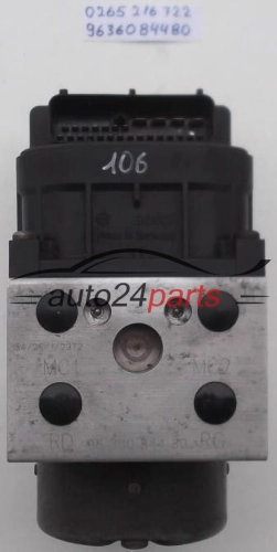ABS PEUGEOT 306 1.8 1.9 2.0L CITROEN XSARA 1.4 1.6 2.0L BOSCH 0 265 216 722, 0265216722, 0 273 004 440, 0273004440, 96 360 844 80, 9636084480 - 106, 468, 482, 1004
