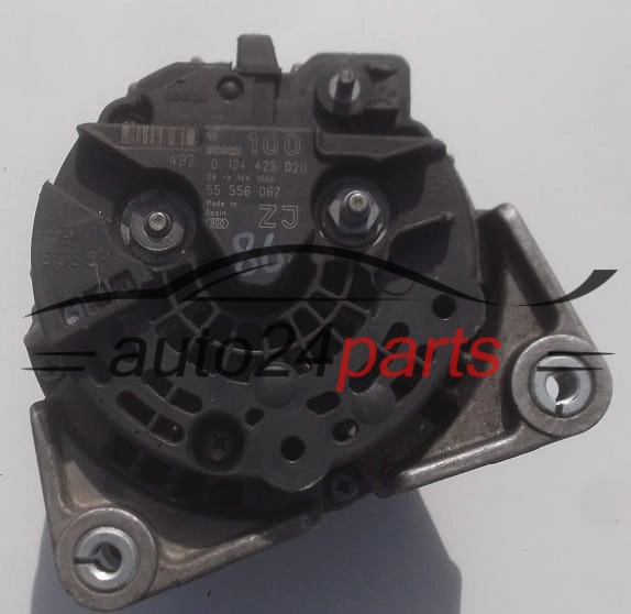 ALTERNATOR 1.6 1.8 OPEL ASTRA ZAFIRA BOSCH 012442502, 55556067 ZJ, 100A