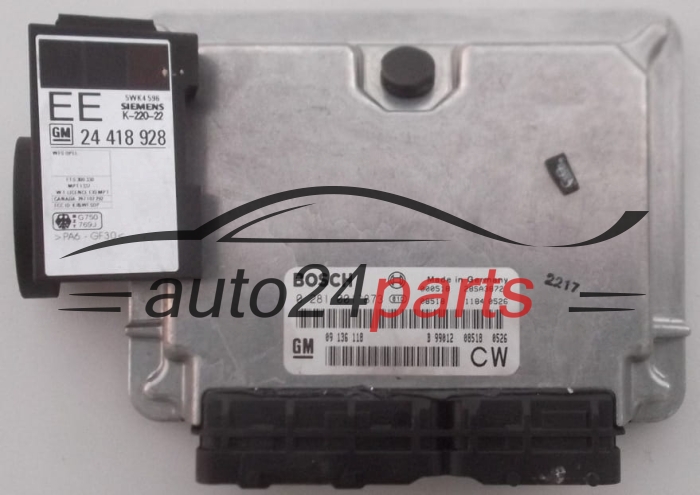 MOTORSTEUERGERÄT ECU STEUERGERÄT OPEL VECTRA B 2.0 DTI BOSCH 0 281 001 873, GM 09 136 118