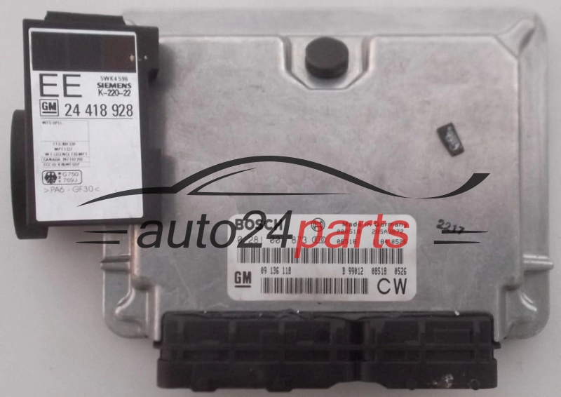 MOTORSTEUERGERÄT ECU STEUERGERÄT OPEL VECTRA B 2.0 DTI BOSCH 0 281 001 873, GM 09 136 118