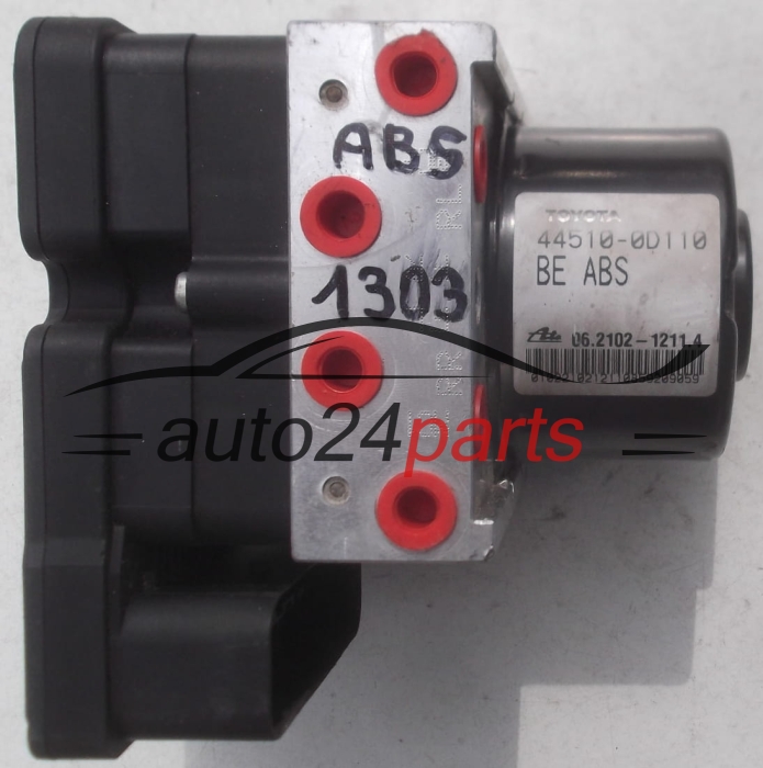 POMPE HYDRAULIQUE ET CALCULATEUR dABS TOYOTA YARIS 44510-0D110, 445100D110, ATE 06.2102-1211.4, 06210212114, 06.2109-5622.3K, 06210956223K, 28.5700-8703.3, 28570087033