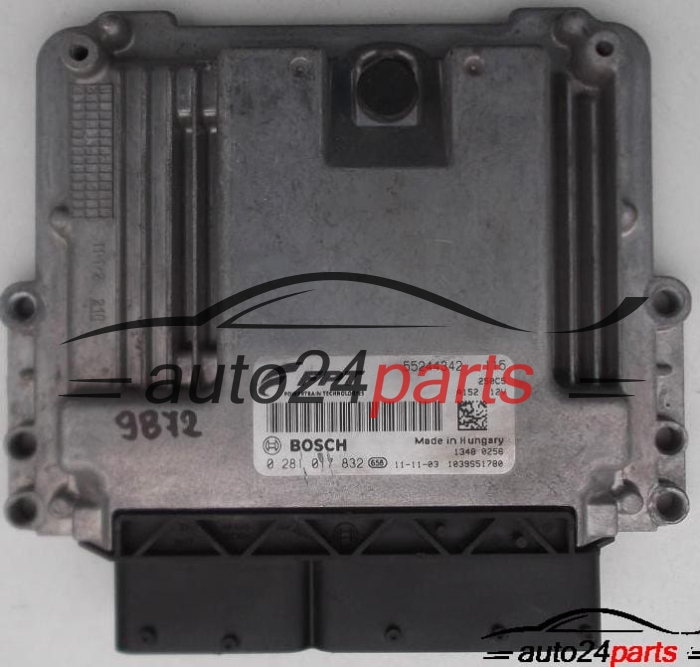 MOTORSTEUERGERÄT ECU STEUERGERAT FIAT DUCATO 2.8 JTD BOSCH 0 281 017 832, 0281017832, 55244342