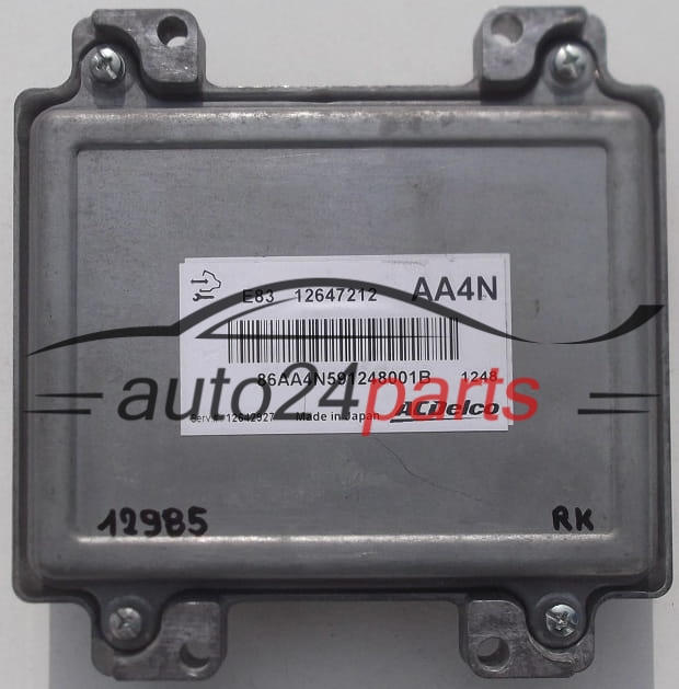 Sterownik silnika OPEL ASTRA 12647212 AA4N