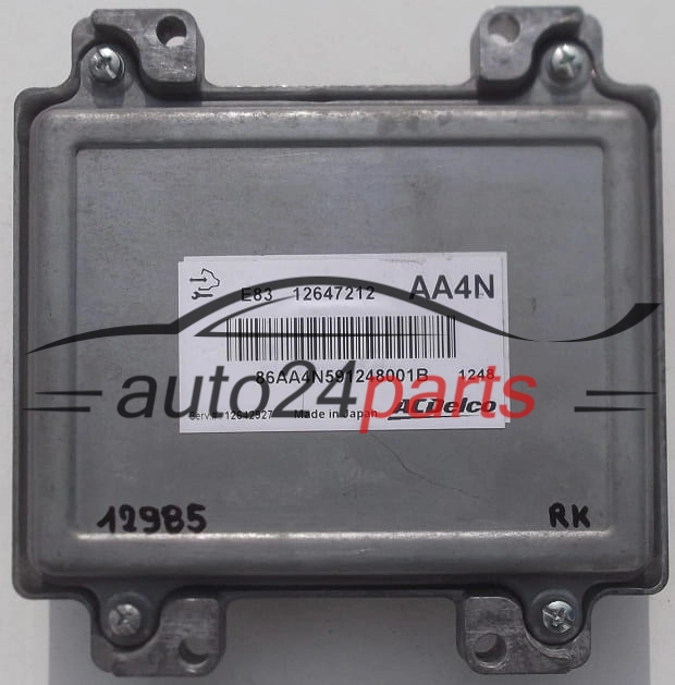 Sterownik silnika OPEL ASTRA 12647212 AA4N