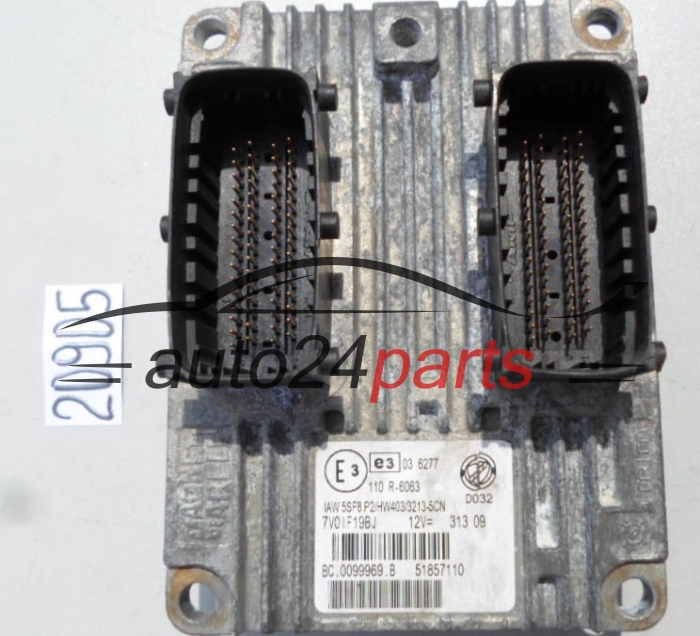 CENTRALITA DE MOTOR FIAT LANCIA 1.4 IAW 5SF8.P2, IAW5SF8P2, 51857110