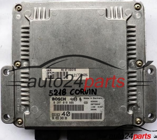 MOTORSTEUERGERÄT ECU STEUERGERÄT CITROEN C5 2.2 HDI BOSCH 0281010886, 0 281 010 886, 9645534980, 96 455 349 80, EDC15C2 40 