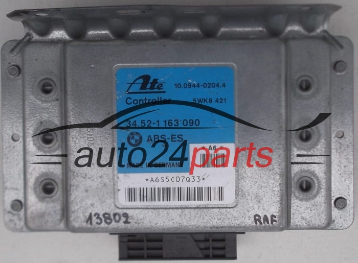 CALCULATEUR ABS BMW E36 ATE 10.0944-0204.4, 10094402044, 5WK8 421, 5WK8421, 34.52-1 163 090, 34521163090