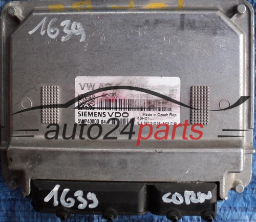 KOMPUTER STEROWNIK SILNIKA VW VOLKSWAGEN FOX 1.4 03D906023B, 03D 906 023 B, SIEMENS VDO 5WP40800 - 1639