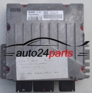 ECU CENTRALITA DE MOTOR PEUGEOT 307 2.0 HDI SIEMENS 5WS40020H-T, 5WS40020HT, SW9644895180, SW 9644895180, HW9641849280, HW 9641849280