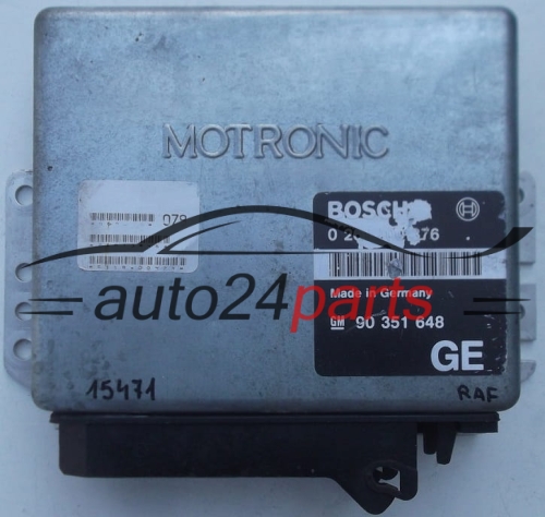 KOMPUTER STEROWNIK SILNIKA OPEL CALIBRA VECTRA 2.0 C20NE BOSCH 0261200376, 0261200377, 0 261 200 376/377, 90351648 GE, 90 351 648 GE