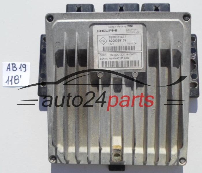 KOMPUTER STEROWNIK SILNIKA RENAULT CLIO 1.5 DCI R0410C120C, 8200331477, 8200389169 