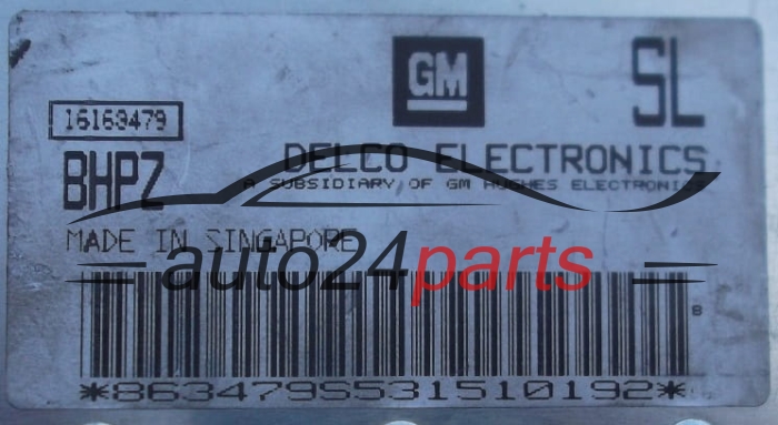 Centralita de motor OPEL DELCO 16163479 BHPZ, 16163479BHPZ