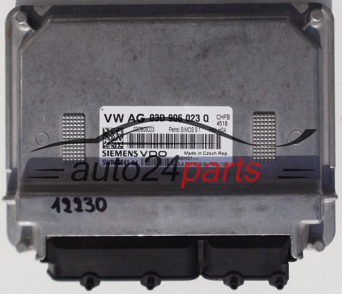 KOMPUTER STEROWNIK SILNIKA VW VOLKSWAGEN POLO FOX 1.4, SIEMENS 5WP40841 04, 5WP4084104, 03D 906 023 Q, 03D906023Q