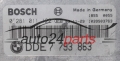 CALCULATEUR MOTEUR BMW E46 320 BOSCH 0 281 011 122