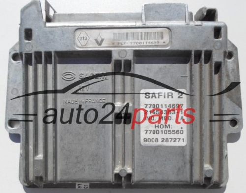 MOTORSTEUERGERÄT ECU STEUERGERÄT  RENAULT TWINGO 1.2 Sagem 21654363-1