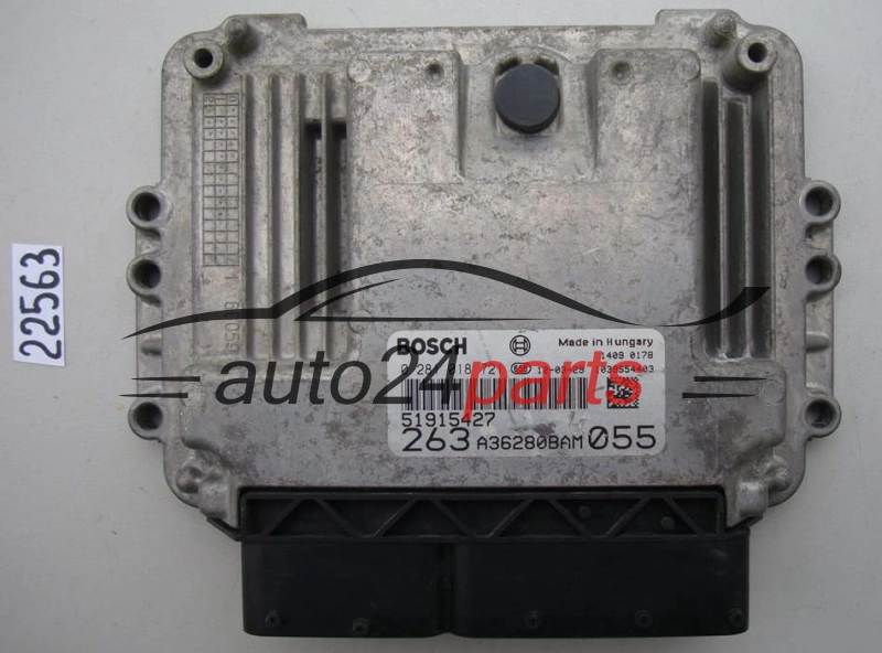KOMPUTER STEROWNIK SILNIKA FIAT DOBLO 1.6 JTD BOSCH 0 281 018 721, 0281018721, 51915427