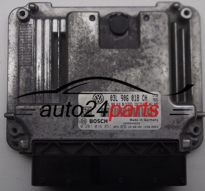 KOMPUTER STEROWNIK SILNIKA SKODA SUPERB BOSCH 0281016851, 03L906018CH 