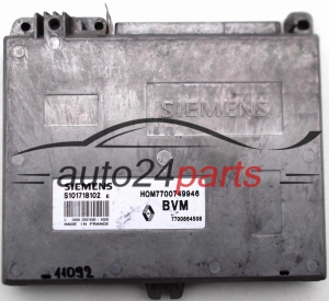 KOMPUTER STEROWNIK SILNIKA RENAULT CLIO 1.4, SIEMENS S101718102 E, S101718102E, HOM7700749946, 7700864508