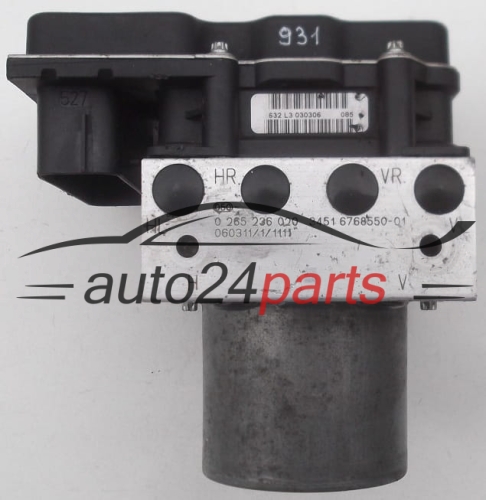 ABS PUMPE BLOCK HYDRAULIKPUMPE STEUERGERAT BMW E60 BOSCH 0 265 236 020, 3451 6768550-01