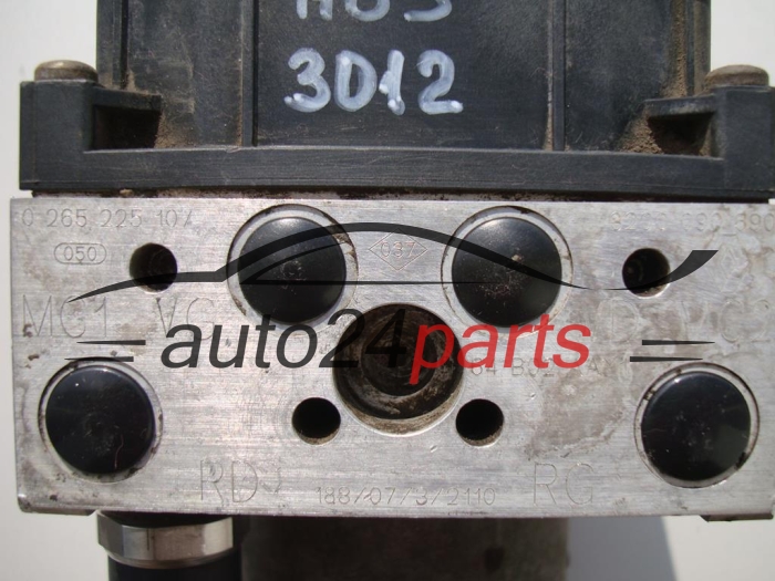 ABS PUMPE BLOCK HYDRAULIKPUMPE STEUERGERÄT RENAULT SCENIC MEGANE BOSCH 0 265 225 107, 0265225107, 8200090690, 0265950046
