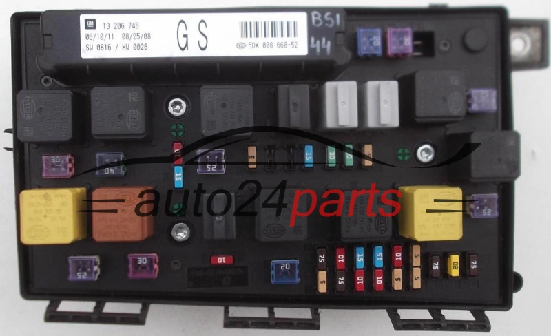 ELEKTRISCHER KASTEN SICHERUNGKASTEN SICHERUNG UND RELAIS STROMKASTEN RELAISKASTEN OPEL ASTRA H ZAFIRA B 13 206 746, 13206746 GS, 5DK 008 668-52, 5DK008668-52
