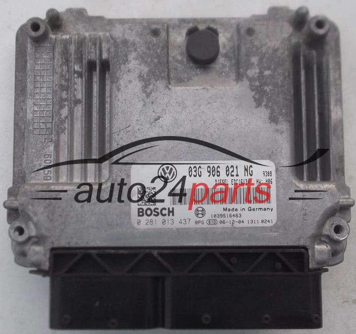 ECU CENTRALITA DE MOTOR VOLKSWAGEN PASSAT 1.9 TDI BOSCH 0 281 013 437, 0281013437, 03G 906 021 NG, 03G906021NG, EDC16U34
